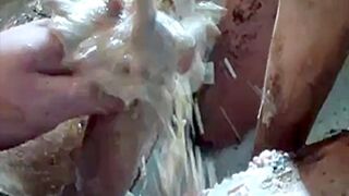 Puke on cock - Cum in Scatface, ScatKings.com Scat Porn 9 ScatKings.com Scat Porn