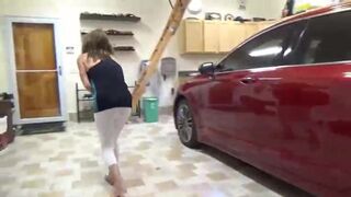 Woman Poops Leggings in Garage, ScatKings.com Scat Porn 29 ScatKings.com Scat Porn